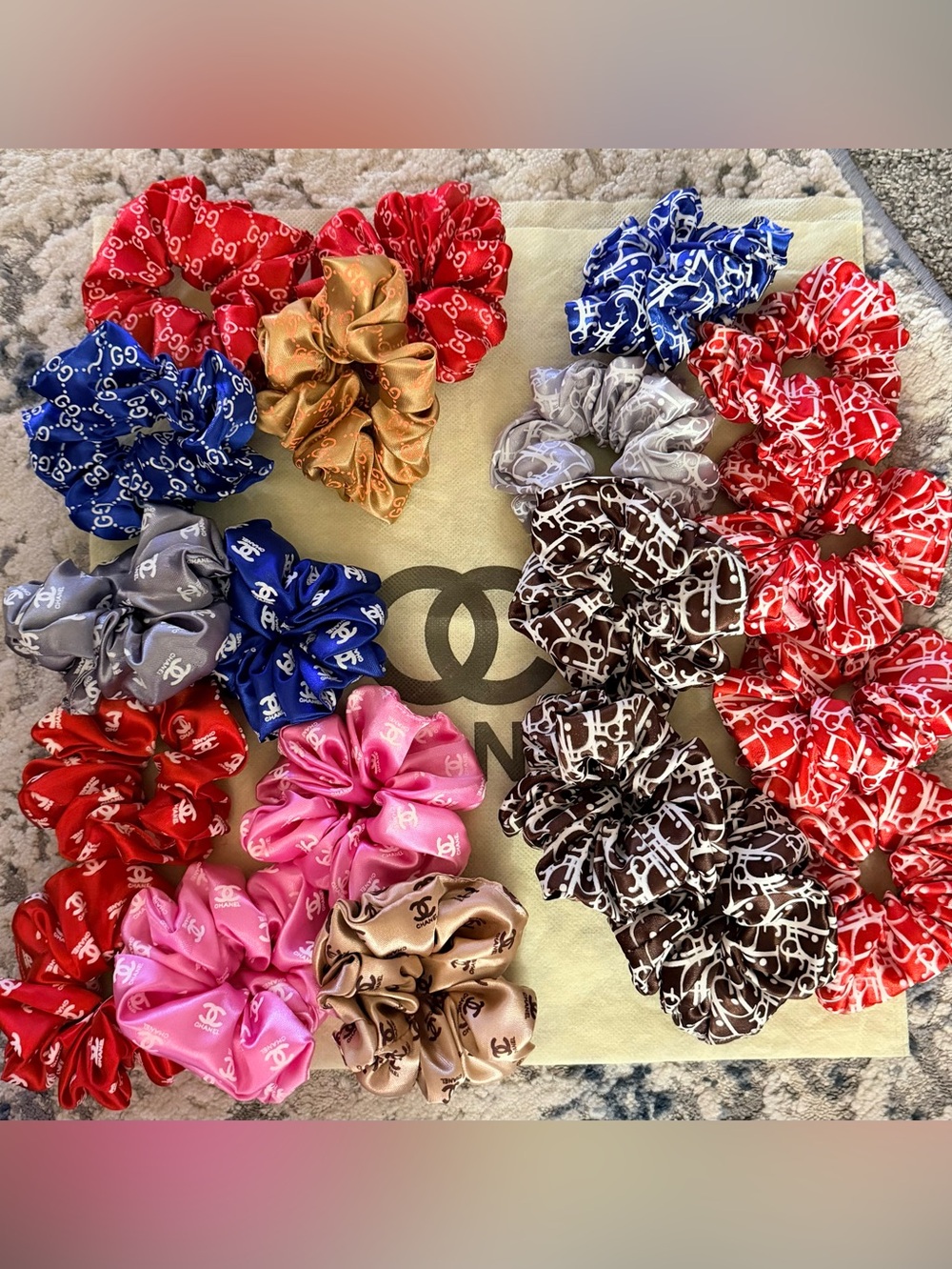 $$ pre one …Luxury Satin Scrunchie - - Picture 3 of 5